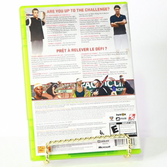 2KSports Top Spin - XBOX 360 Video Game - Tennis - Picture 2 of 4